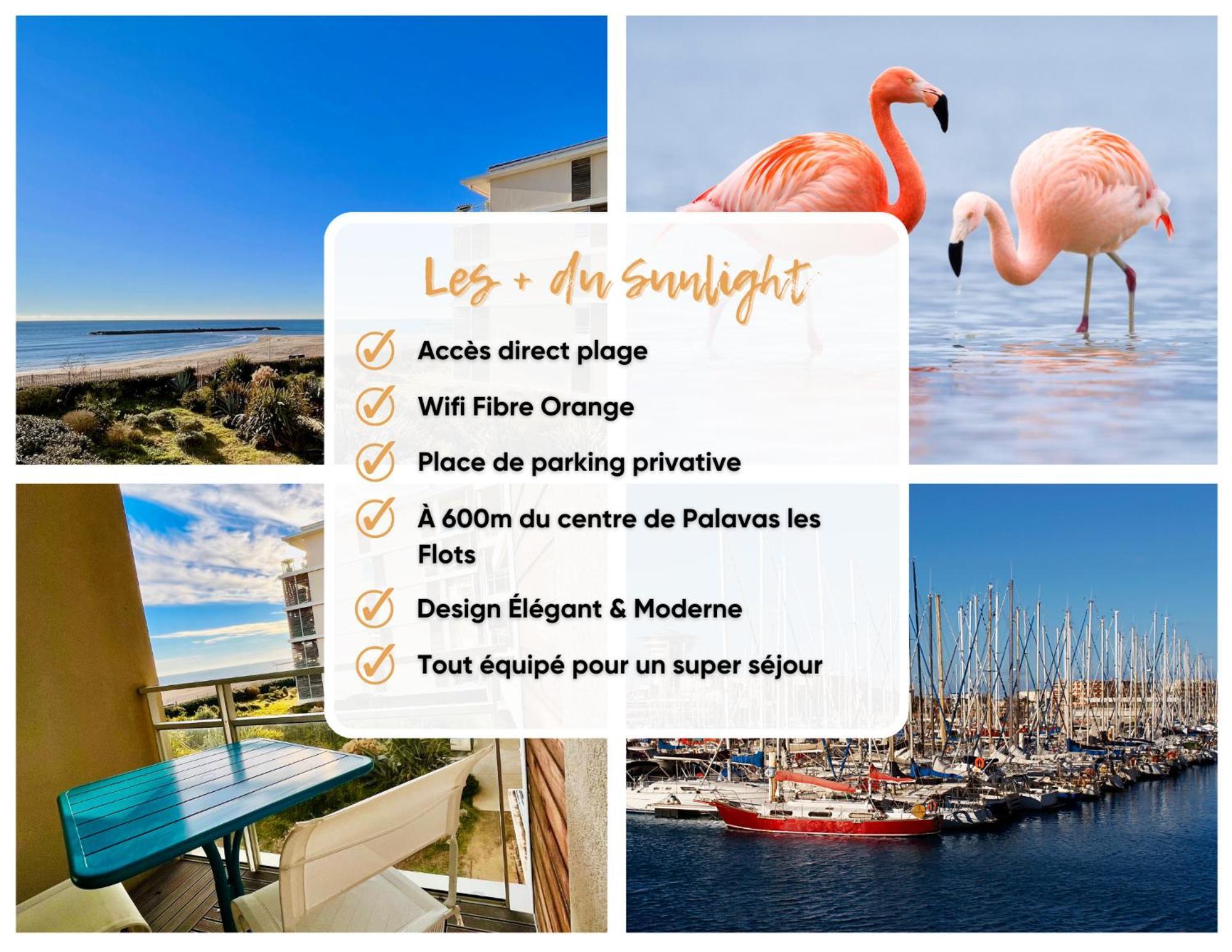 Le Sunlight - T2 Bord De Mer, Parking Palavas-les-Flots Exterior foto